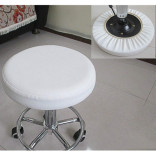 Durable Fitted Rolling Stool Covers, White