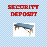 Exam Table Rental Security Deposit at MassageTableRentals.com