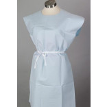 Disposable Patient Gowns, 30"x42", Standard, Blue 50/case, 3-Ply T/P/T