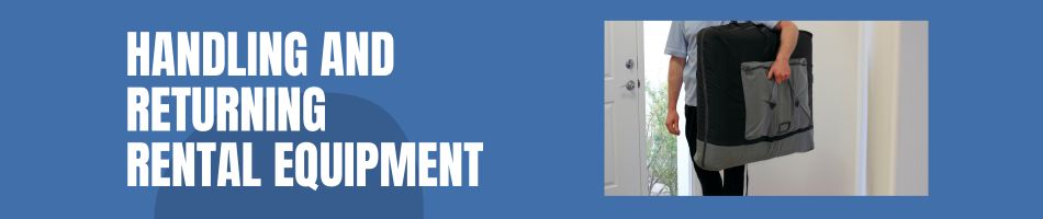 Handling and Returning Rental Equipment